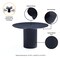 Manhattan Comfort 5-Piece Hathaway 47.24 Round Dining Set in Black with 4 Palmer Dining Armchairs in Gold Dust 4-DT03DC088AR-BKGD - alternate 8